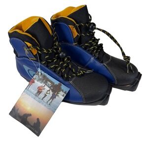 Salomon Igloo SNS Cross Country Ski Boots Blue Size 3 EU 35 NNN Style New